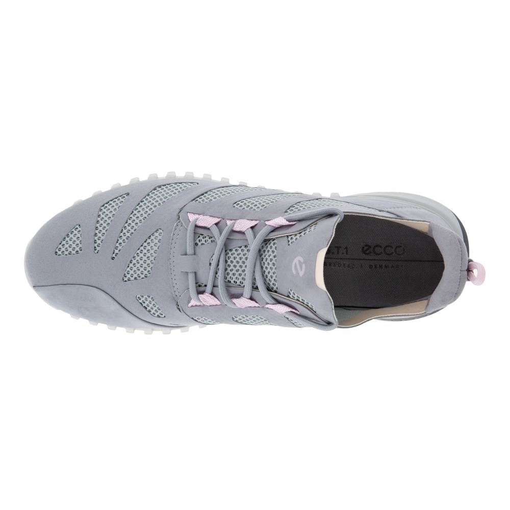 ECCO Womens Sneakers Grey - Zipflex Low Tex - XRU-806572